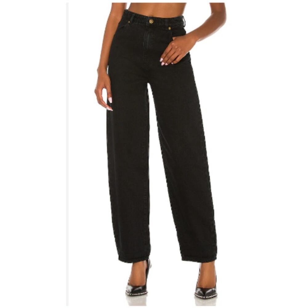 ROLLA’S Genie Super High Rise 80’s Ballon Leg Jeans Womens size 26 Shadow Black - Picture 2 of 16